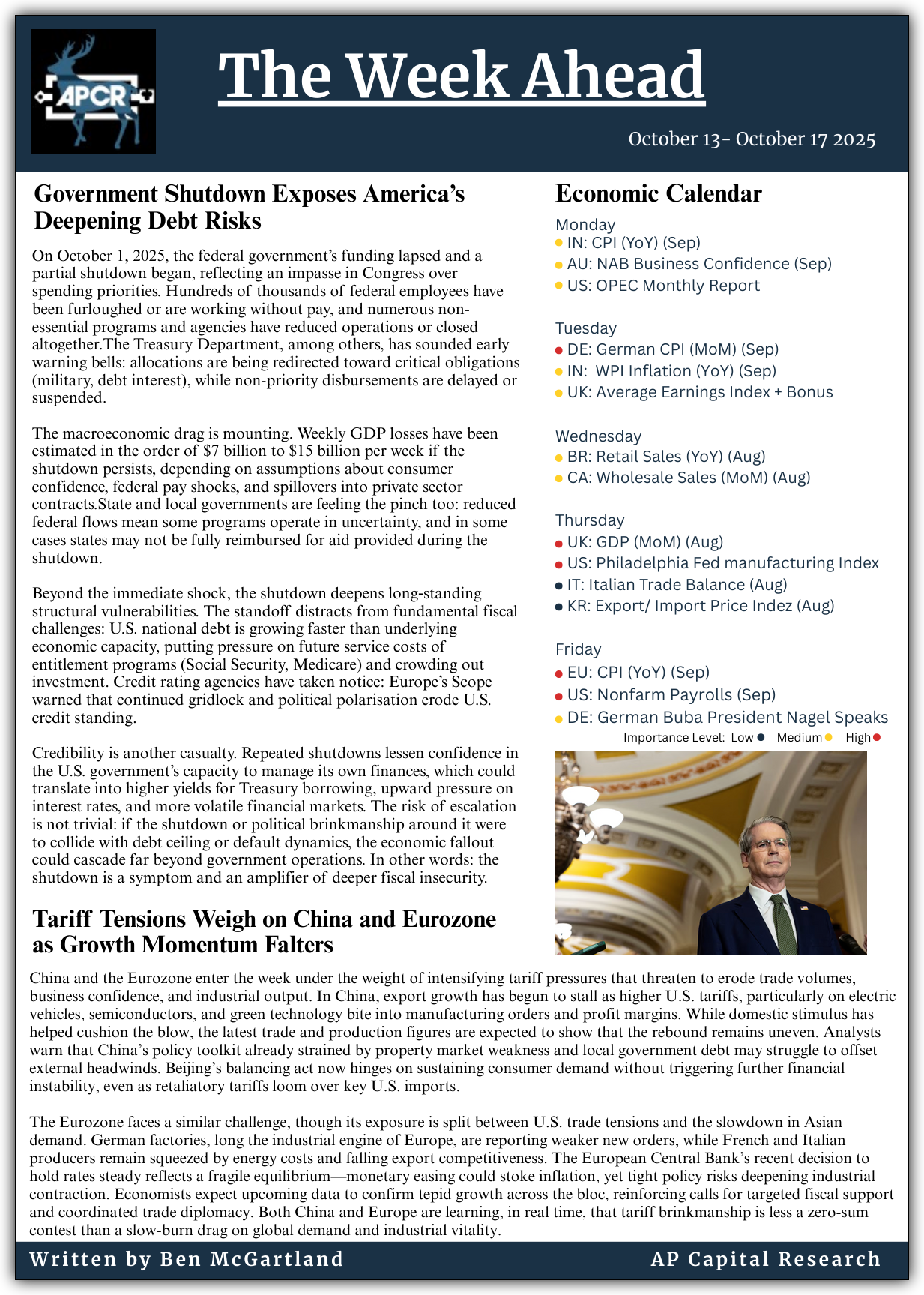 Weekly Market Insights - 13/10/25